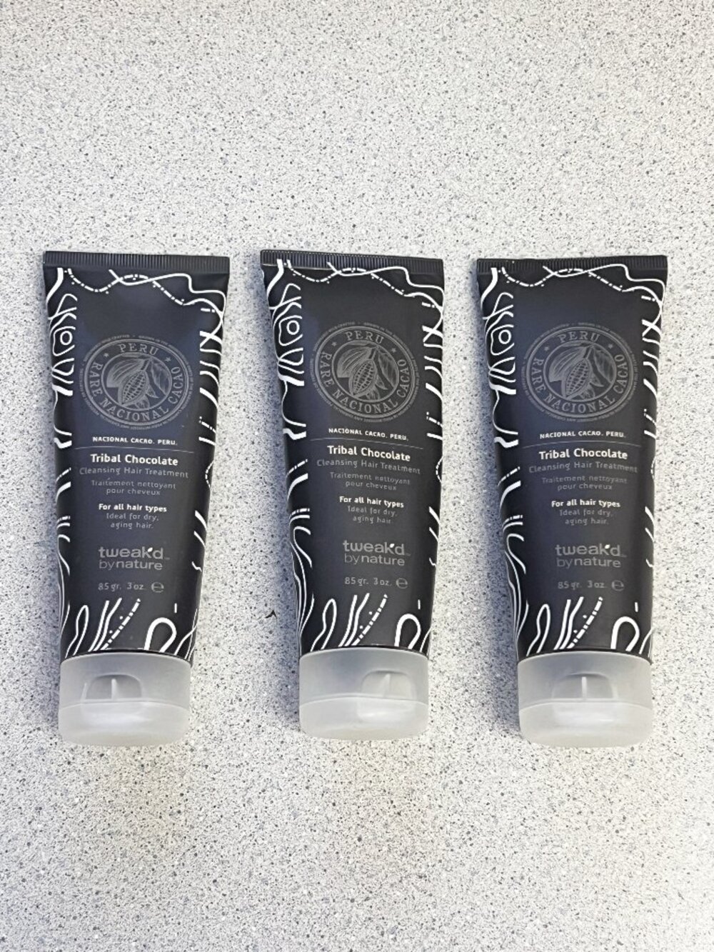 3X Tweak'd by Nature Tribal Chocolate Cleansing Hair Treatment 3 oz each